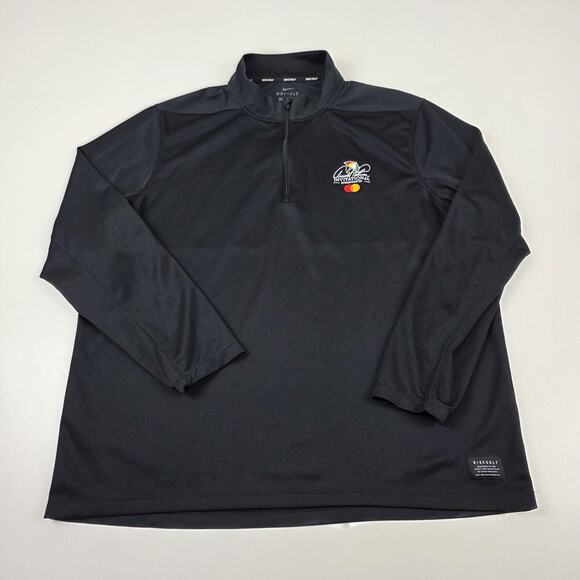 Nike Golf Dri-Fit Pullover Mens XL Black Arnold Palmer Invitational Quarter Zip - Picture 1 of 11
